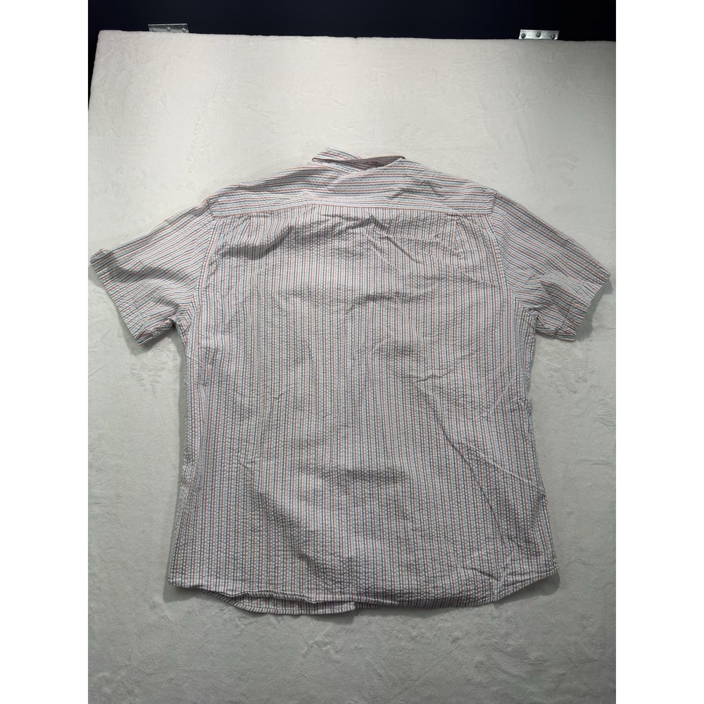 Southern Tide Shirt Mens 2XL Multicolor Stripe Short Sleeve Button Front Casual - Picture 6 of 6